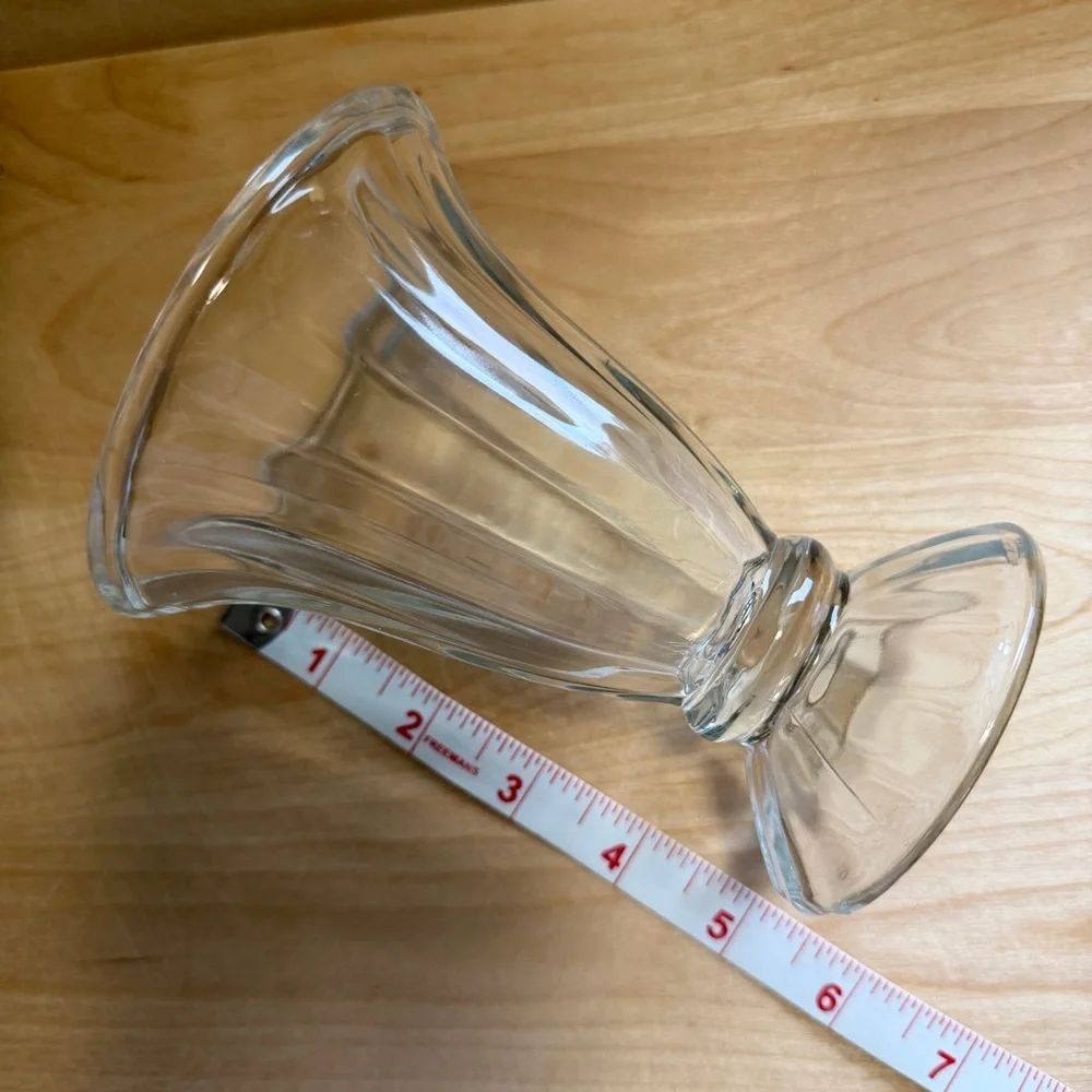 Vintage Libbey Tulip 5” Clear Glass 6 oz Retro Icecream Sundae Dish Collectible